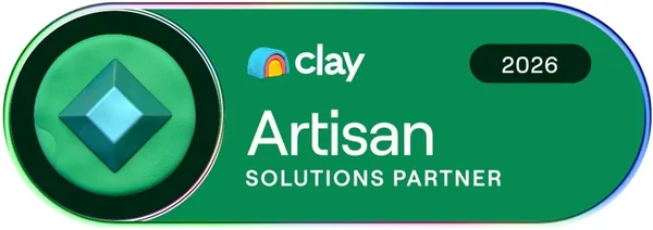 Clay Artisan Solutions Partner 2026 badge